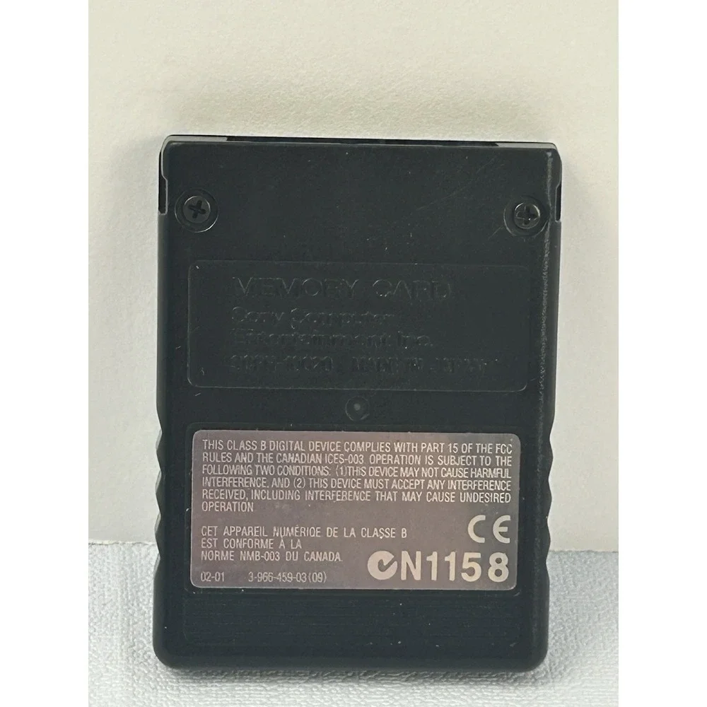 Sony PlayStation 2 PS2 8MB MagicGate Memory Card OEM Official Black Untested